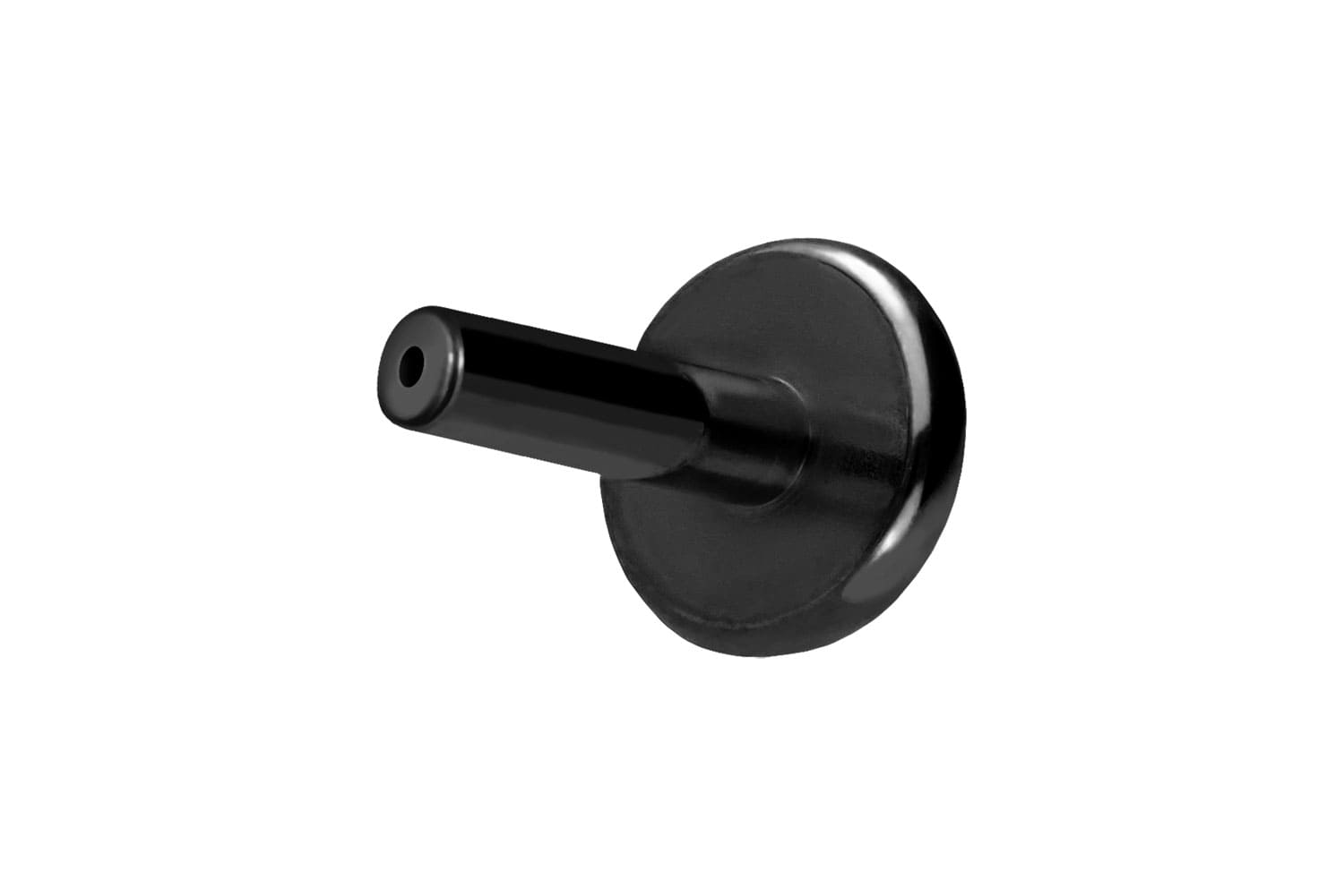 Titan Labret Piercing mit Push Fit ohne Kugel